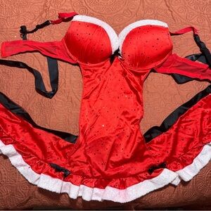 Red Christmas one piece costume